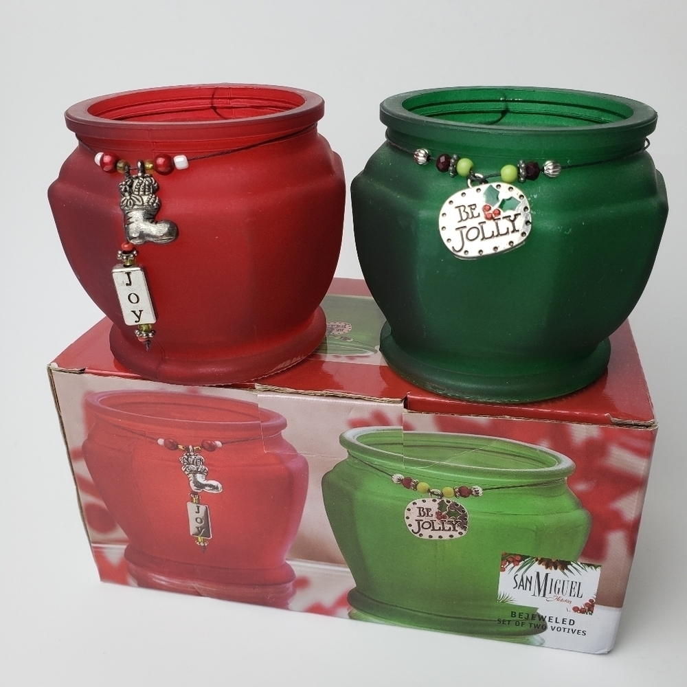 Christmas votive set